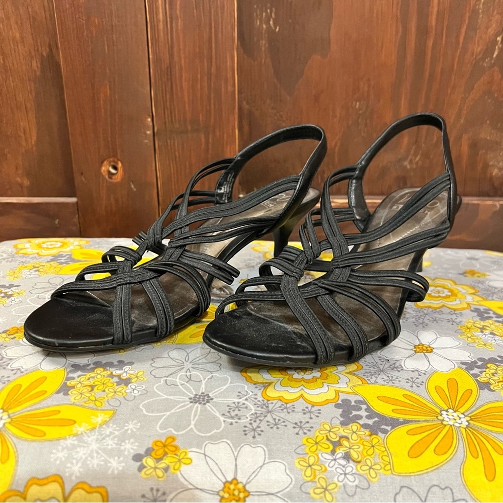 Impo Black Strappy Women's Heels